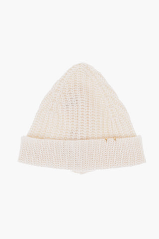 Cashmere BIBI Beanie with Golden Details