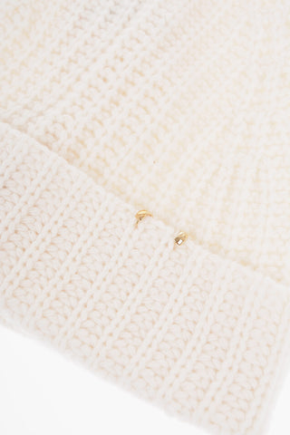 Cashmere BIBI Beanie with Golden Details