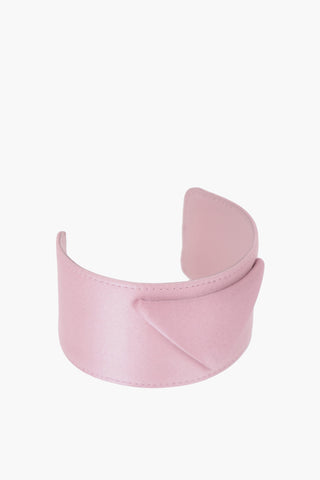Satin Cuff Bracelet with Embossed Monogram