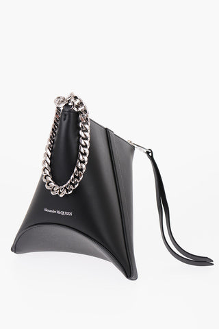 Pouch THE CURVE in Pelle Con Manico A Catena