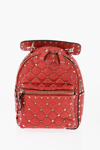 GARAVANI Mini Zaino ROCKSTUD SPIKE in Pelle con Borchie All-Over