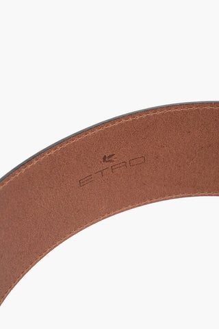 Leather Belt with Maxi Buckle 65mm