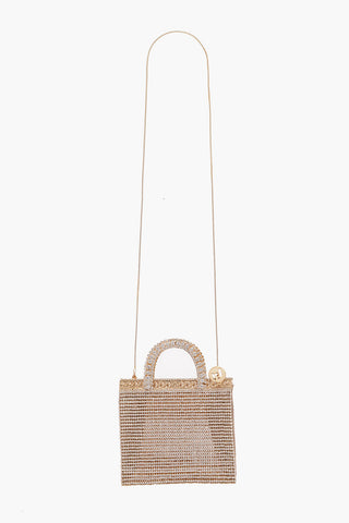 Rhinestoned TEODORA Mini Shoulder Bag