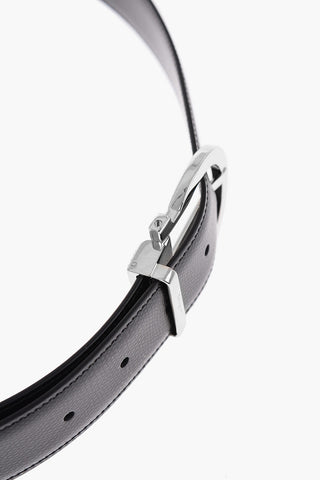 Leather Belt with Maxi Buckle 40mm
