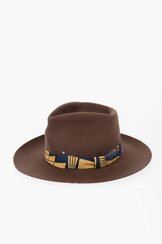 LORENZO JOVA  Rabbit Fur Felt Fedora Hat