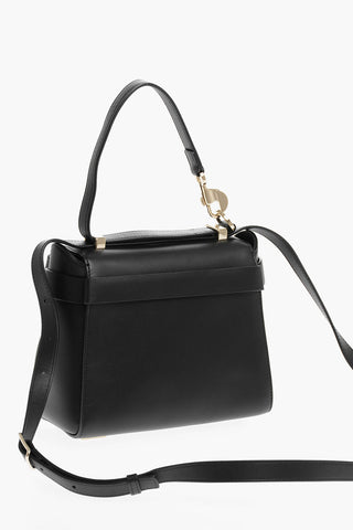 Leather NACHA Shoulder Bag with Golden Details