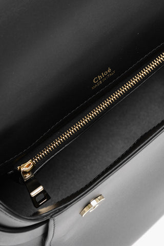 Leather NACHA Shoulder Bag with Golden Details
