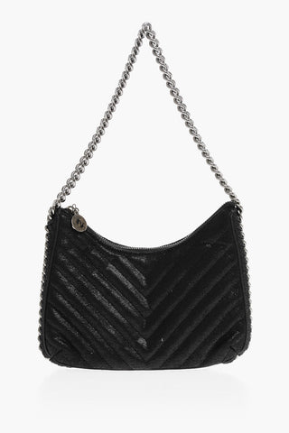 Quilted FALABELLA Shoulder Bag with Silver-Tone Chain