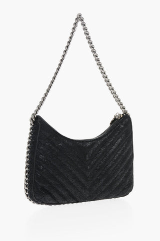 Quilted FALABELLA Shoulder Bag with Silver-Tone Chain