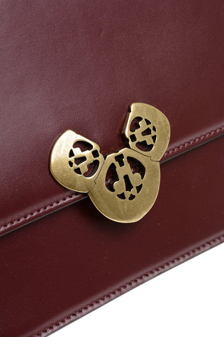 Leather ELDA Crossbody Bag with Golden Detail