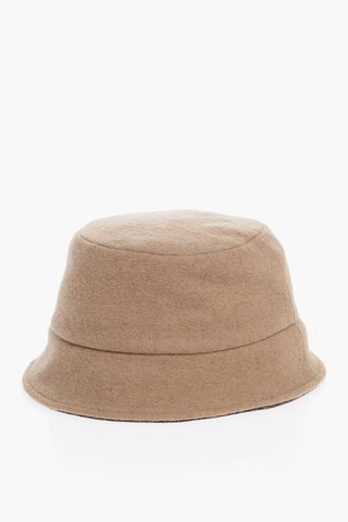 Wool Bucket Hat with FF Monogram Inner