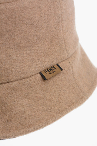 Wool Bucket Hat with FF Monogram Inner