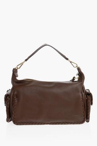 Leather NAHIR Shoulder Bag with Braided Details