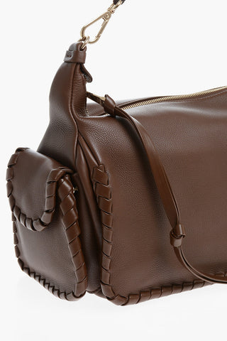 Leather NAHIR Shoulder Bag with Braided Details