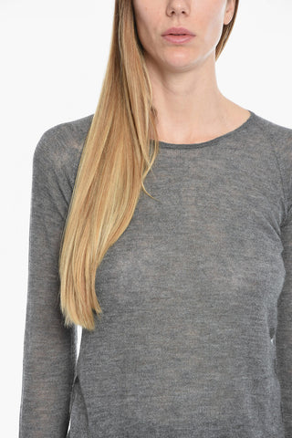 Cashmere and Silk Crew-neck Sweater
