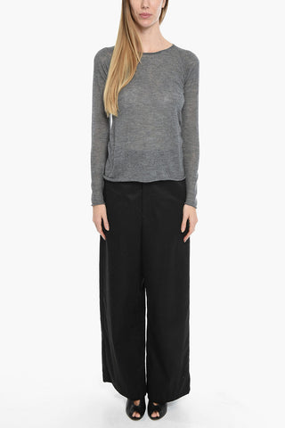 Cashmere and Silk Crew-neck Sweater