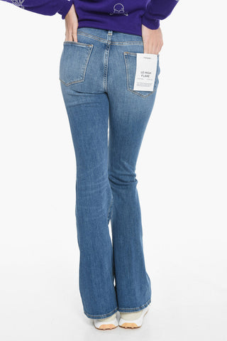Boot Cut Jeans with Silver Button 27cm