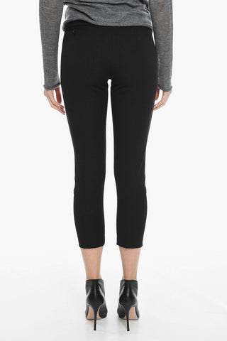Pantaloni Crop A Vita Alta