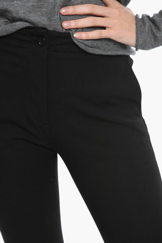 Pantaloni Crop A Vita Alta