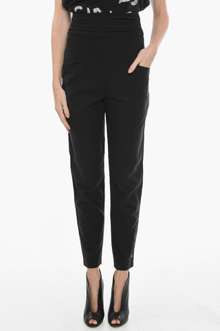 High-waisted STODA Back Zipped Pants