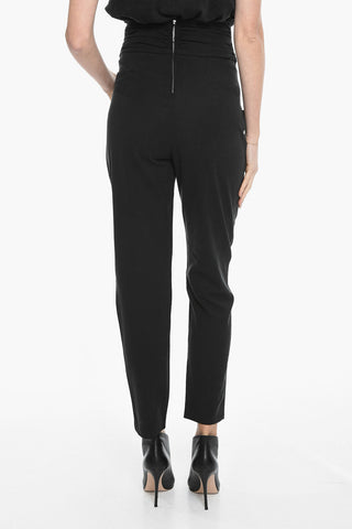 High-waisted STODA Back Zipped Pants
