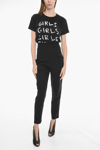 High-waisted STODA Back Zipped Pants