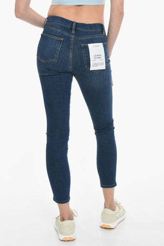Skinny Fit Jeans with Golden Button 13cm