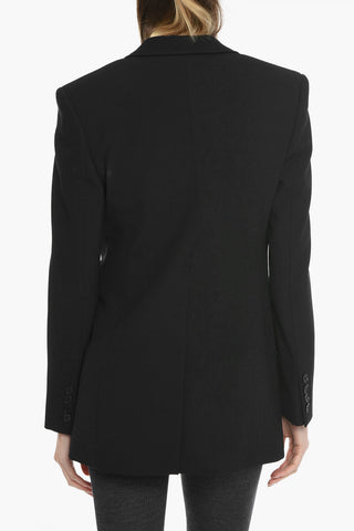 Blazer in Misto Lana con Tasche con Aletta