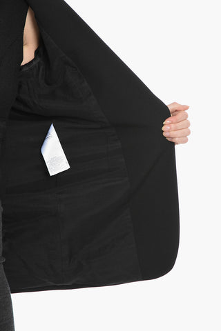 Blazer in Misto Lana con Tasche con Aletta