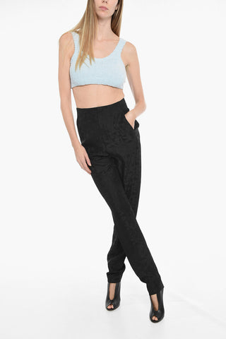 High Waisted Pants With Allover Print