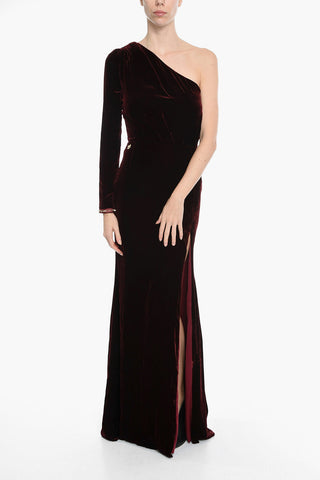 Velour One-Shoulder Dress AMAZING