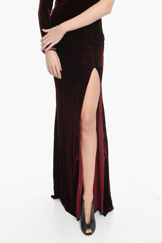 Velour One-Shoulder Dress AMAZING