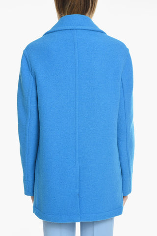 4 Pockets Caban Double-breasted Wool Coat