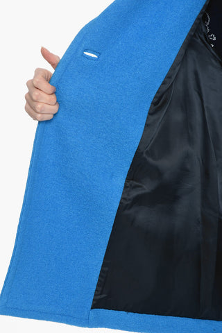 4 Pockets Caban Double-breasted Wool Coat