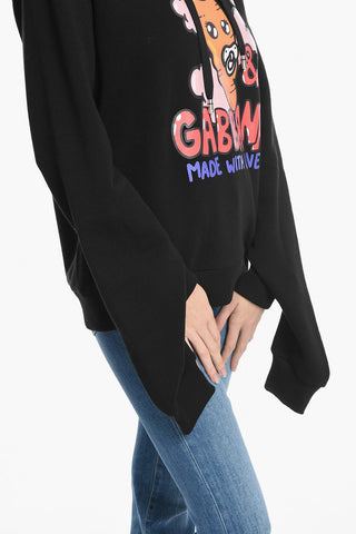 Relaxed-fit Hoodie Sweatshirt with Graphic Print