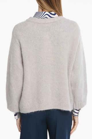 Crew Neck Mohair Blend Pullover