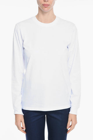 Long Sleeve Crew-neck T-Shirt with Printed Logo