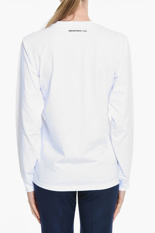 Long Sleeve Crew-neck T-Shirt with Printed Logo