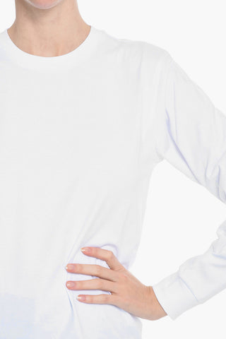 Long Sleeve Crew-neck T-Shirt with Printed Logo