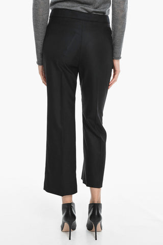 Pantaloni CARLIE Crop con Pinces Frontali
