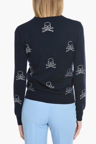 Pullover Round Neck LS Skull