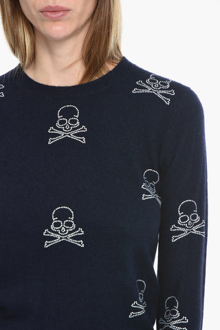 Pullover Round Neck LS Skull