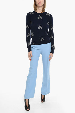 Pullover Round Neck LS Skull