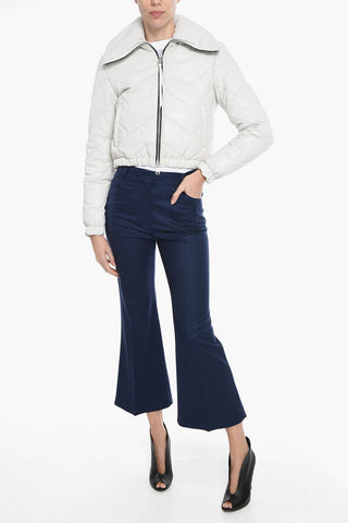 Giubbotto Imbottito in Pelle PAISLEE con Zip