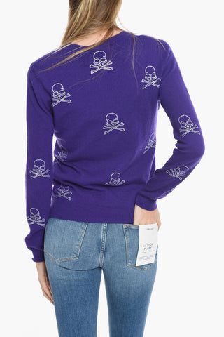 Pullover Round Neck LS Skull
