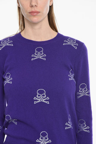 Pullover Round Neck LS Skull
