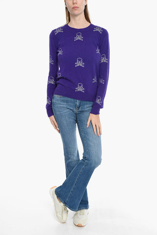 Pullover Round Neck LS Skull