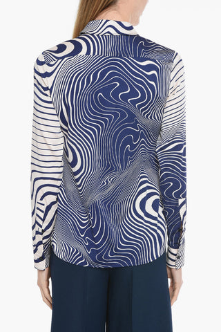 Viscose DARIA Shirt with Spiral Print