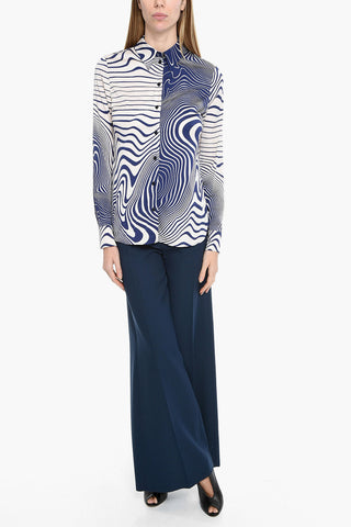 Viscose DARIA Shirt with Spiral Print