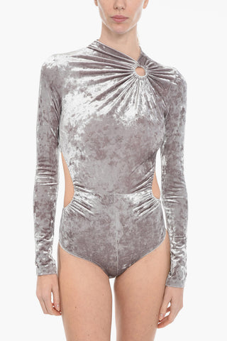 Body In Ciniglia A Maniche Lunghe Con Cutout
